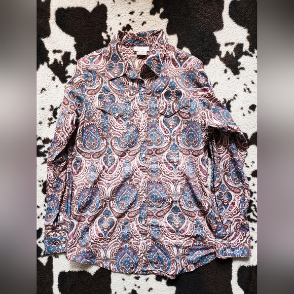 Ariat Tops - "ARIAT" WOMEN'S PASILEY BUTTON UP- MULTI